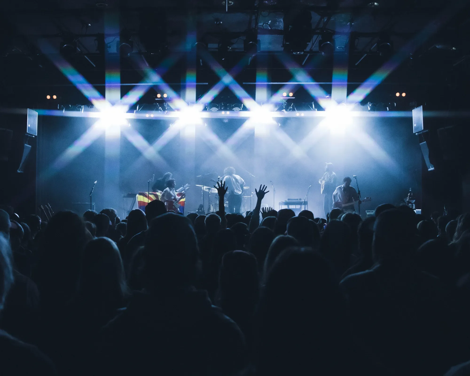 Wide shot of the crowd at Commodore Ballroom before Evan Honer takes the stage
