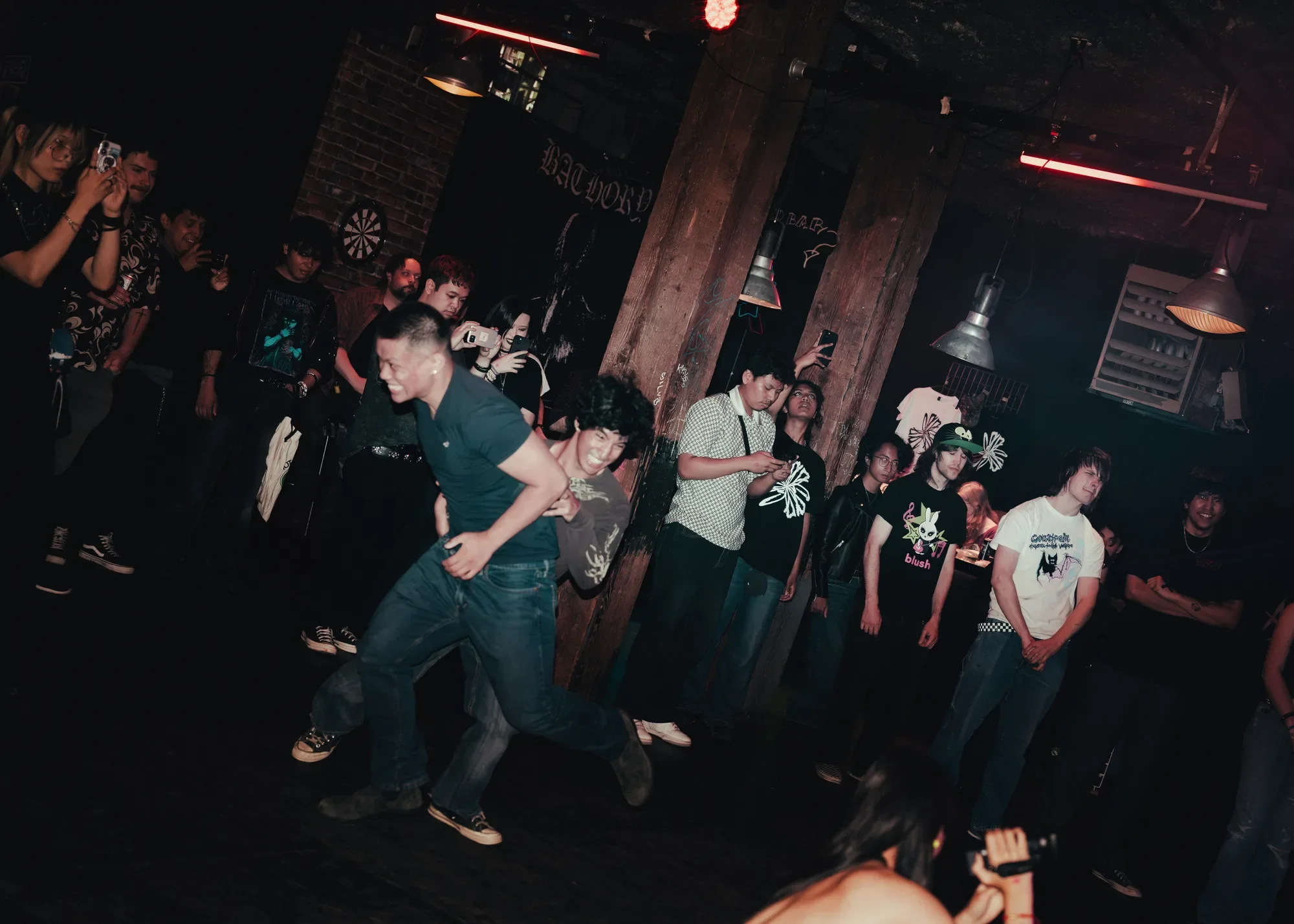 Crowd moshing at the Cobalt
